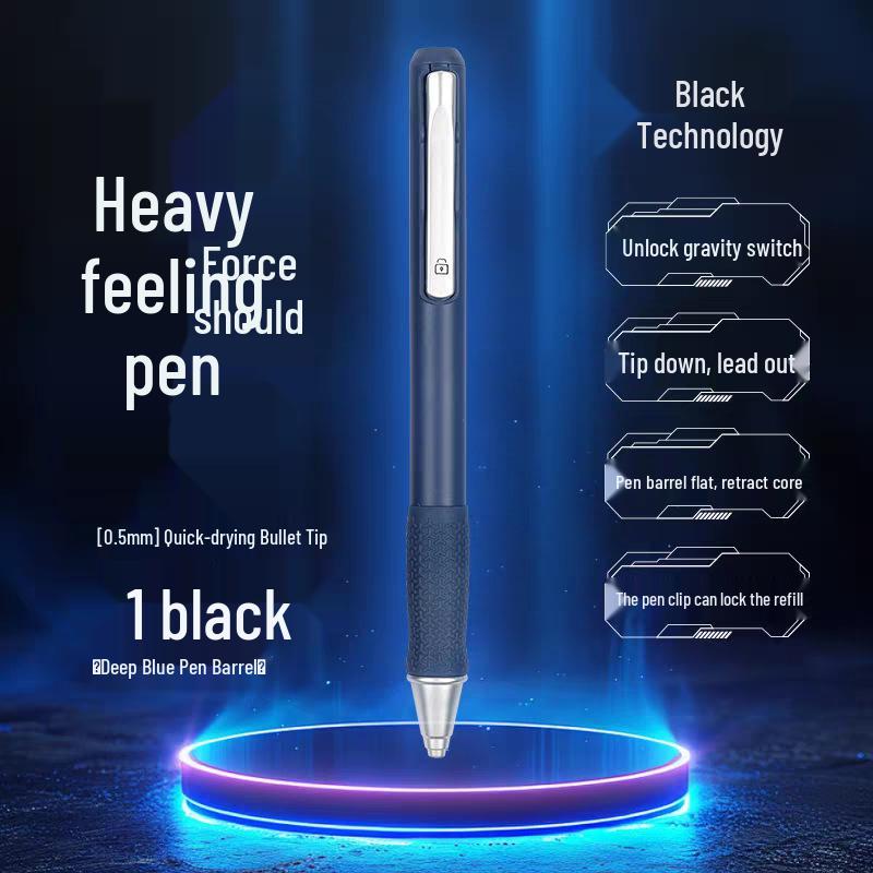Universal Gravity Induction Quick-Dry Pen 0.5 - Student-Friendly, Drop-Resistant