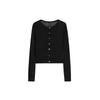 Women's Lightweight Round Neck Knit Cardigan