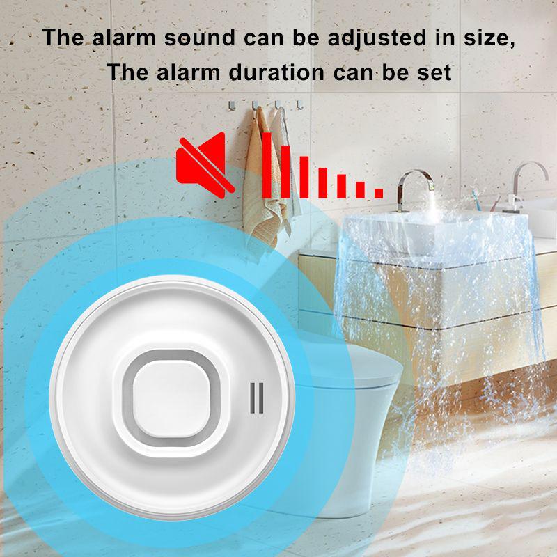 3D Water Leak Detector with Tuya WiFi: 100dB Alarm Compatible with Alexa & Google