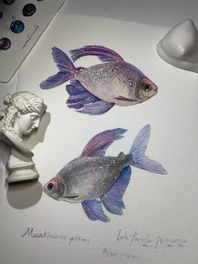 Metallic Watercolor Paint Set-Portable,Lightweight, High Solid Pigment, Starry Shades - Ideal for Artists, Perfect Holiday Gift