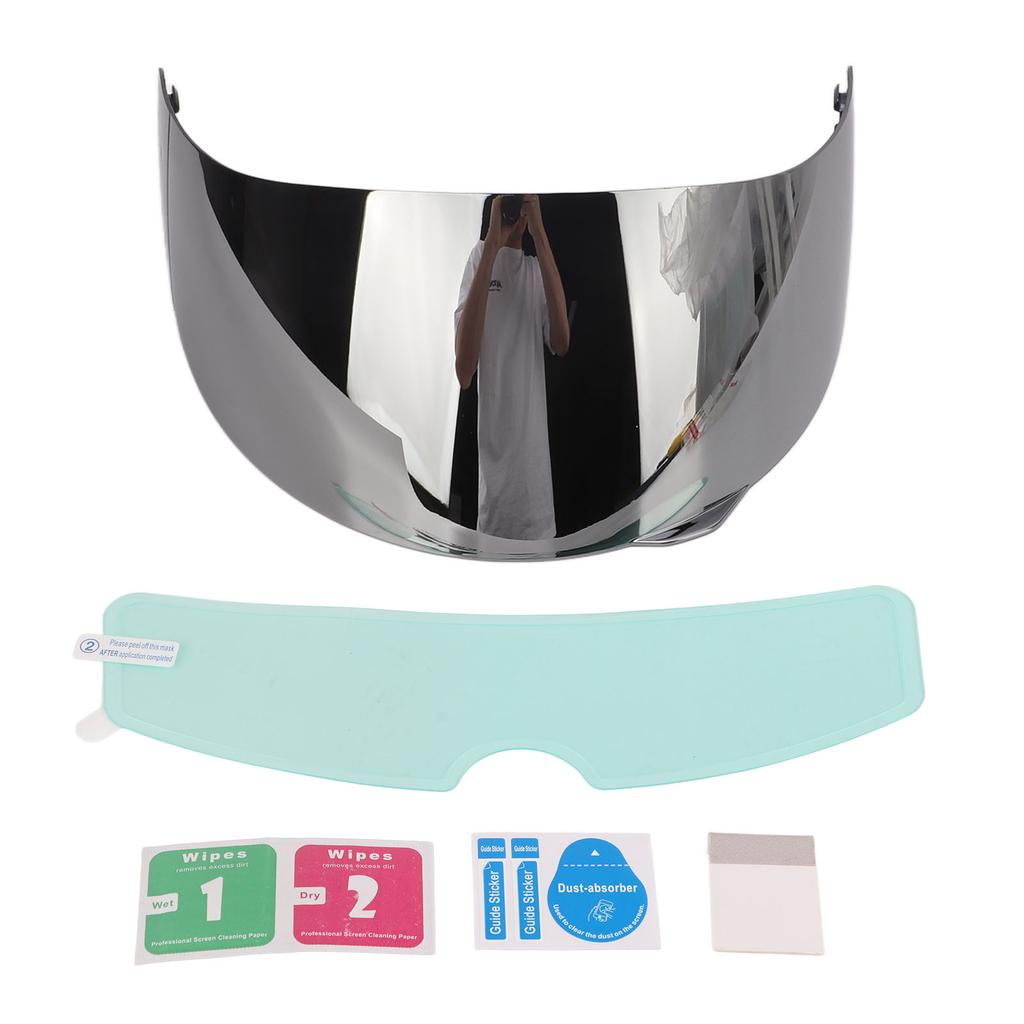 Motorradhelm Visier 190 Grad Horizontale Sicht Dickes Motorradhelm Visier Linse Ersatz für AGV VISIER K5 S