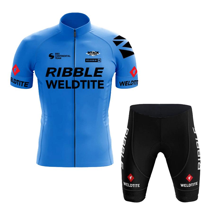 2026 Men's Summer Cycling Jersey Set Lightweight Quick-Dry Breathable Bike Wear with Padded Shorts for Road Mountain Bike