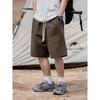 Wassup Heods Trendy Brand Work Shorts for Men, Summer 2024 New Style, Loose Wide-Leg Solid Color Couple Style Pants
