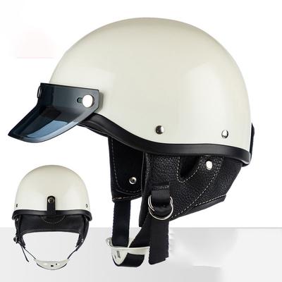Męski zabytkowy pół twarzy kask motocyklowy męski skuter retro kask motocyklowy Biker Moto Casco w stylu Harley
