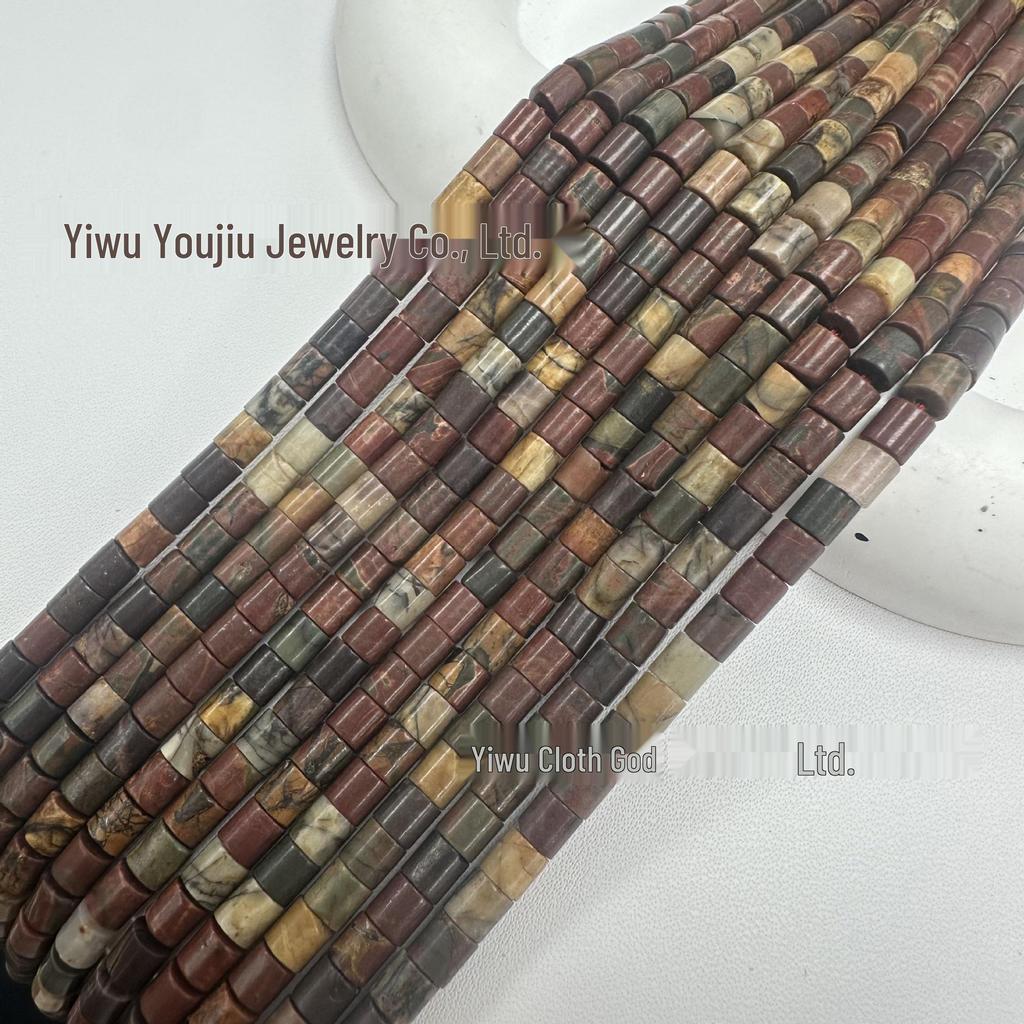 4x4mm Natural Stone Cylinder Beads for Handmade DIY Jewelry, Bracelets & Necklaces