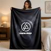 Linkin Park Druck Flanelldecke Gemütliche Leichte Plüschdecke für Bett Sofa Haushalt