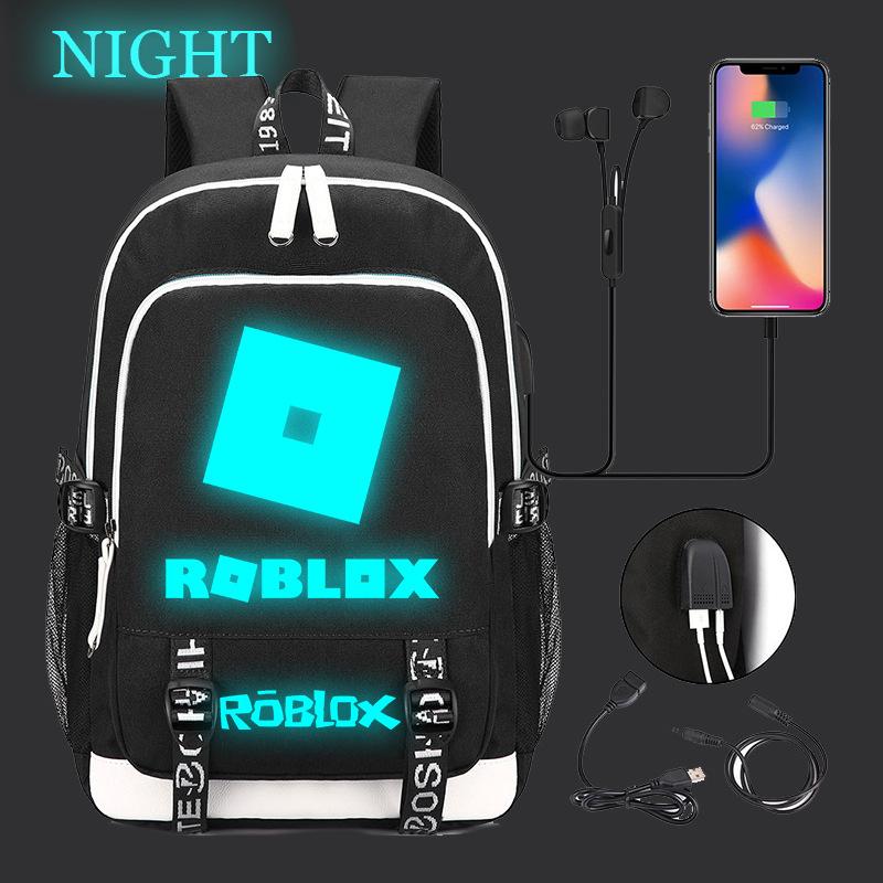 Game Merchandise Luminous Backpack Usb Interface Multi-Function Large Capacity Leisure Travel Bag