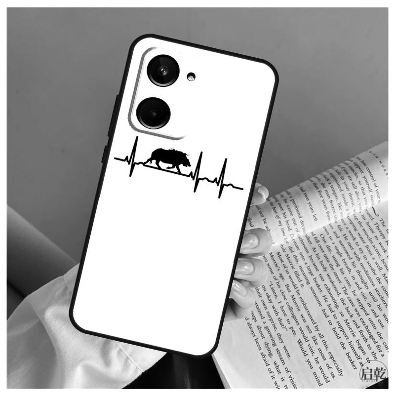Cute Wild Boar Funny Cartoon For Realme C71 C55 C75 C67 C63 C51 C61 C53 C35 C65 11 12 13 14 15 Pro Plus GT6 GT7 Pro Case