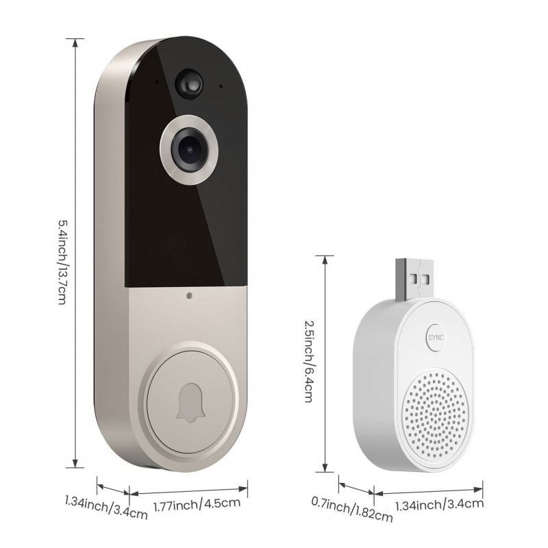 Tiktok Hot Selling Popular Smart Doorbell, Visual Doorbell, Wireless Doorbell, Smart Home Security Monitoring Camera, Home Use