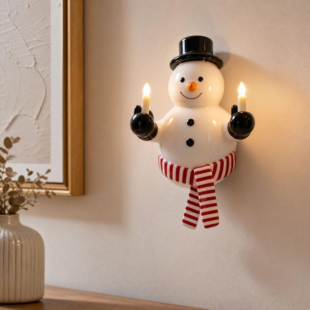Snowman Wall Decorative Light for Winter Home Decoration
