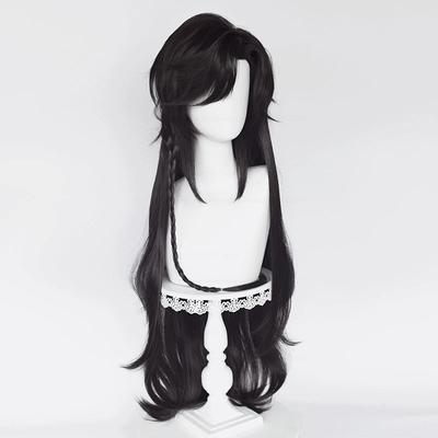 Professionelle San Lang Perücke Hua Cheng Cosplay Perücke Heaven Officials Blessing Cosplay Tian Guan Ci Fu Cosplay Schwarze Anime Synthetische Perücken + WigsCap