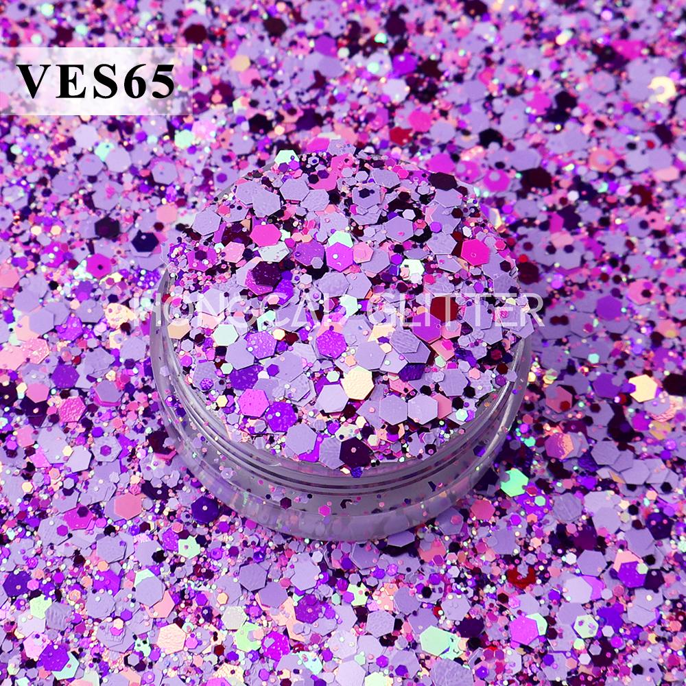 New Valentines Day Polyester Glitter Bulk Chunky Mixed Glitter for Resin Tumblers Christmas Decorations