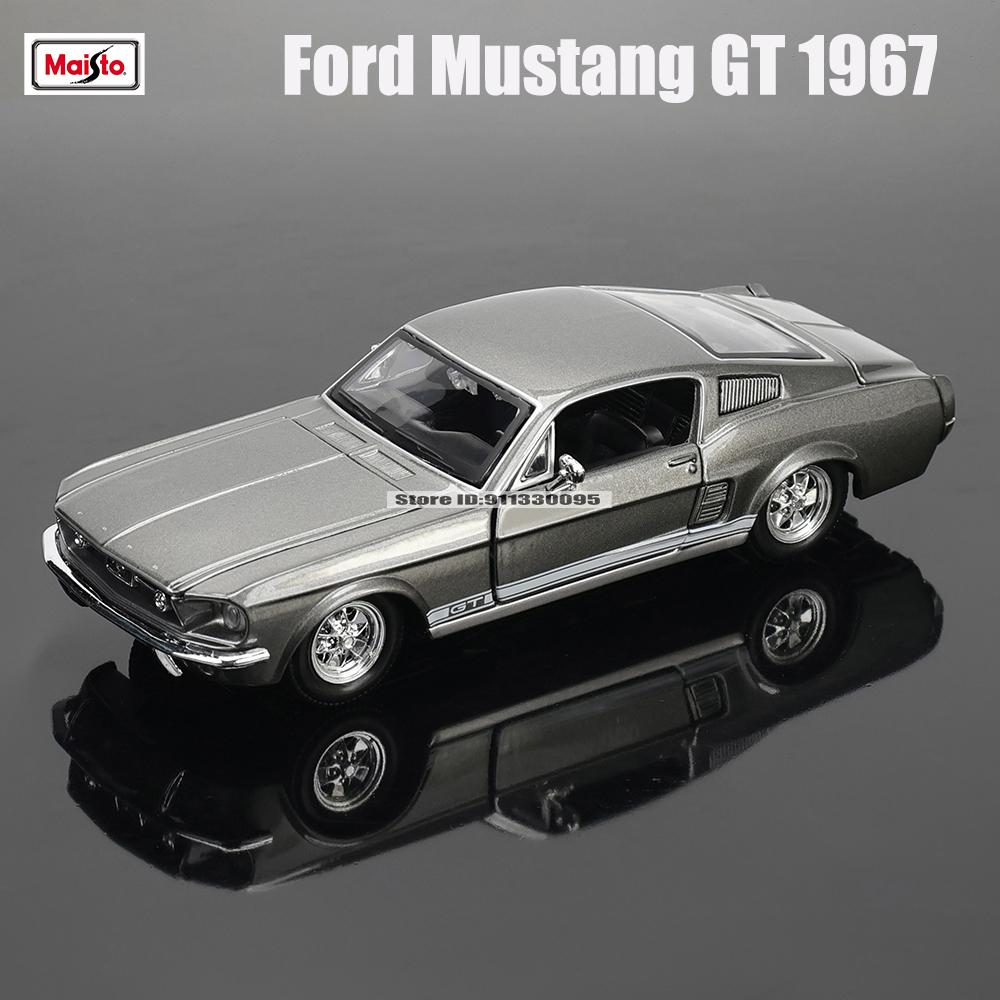Maisto 1:24 1967 Mustang GT FORD Shelby GT500 Alloy Car Model Handicraft Decoration Collection Toy Tool Gift Die Casting