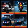 Devil's Eye Universal Motorcycle License Plate Light – Anti-Tailgating Dynamic Expression