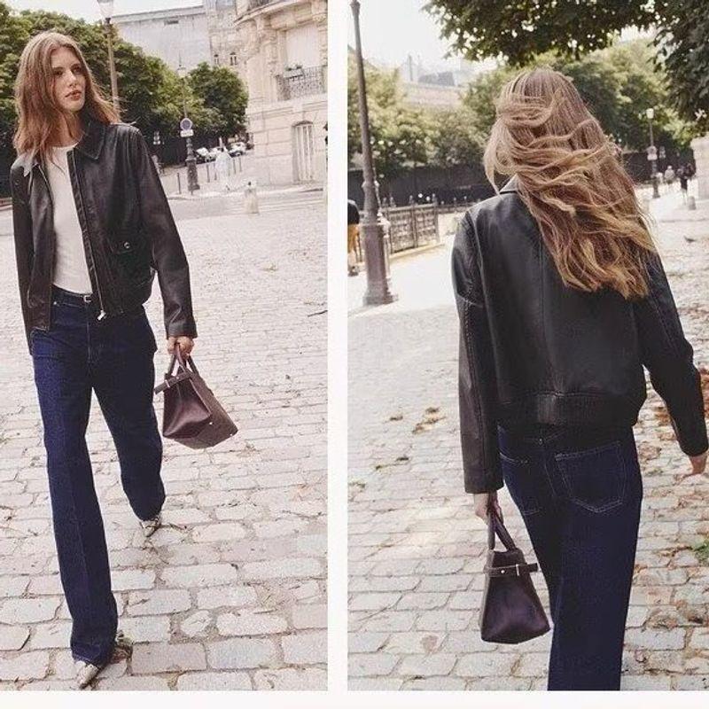 Za Autumn/Winter New Arrivals Women's Clothing Zr European and American Style Foreign Trade Fashion Versatile Coated Jacket Coat 1298534