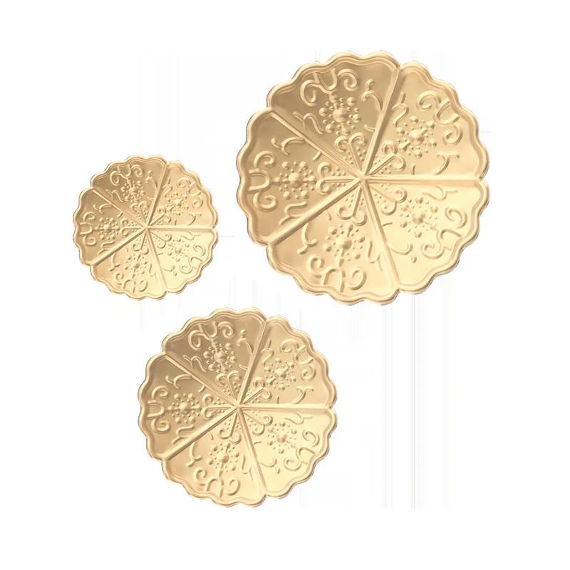 Metal New Chinese Abstract Lotus Leaf Fish Wall Hanging Light Luxury Living Room Wall Decoration Pendant Wall Decoration