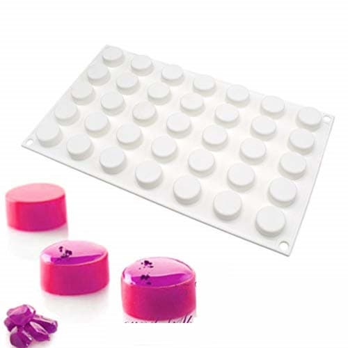 

Silicone Mousse Cake Mold, 3D Bakeware DIY Mold, 35 Holes, Straight Round