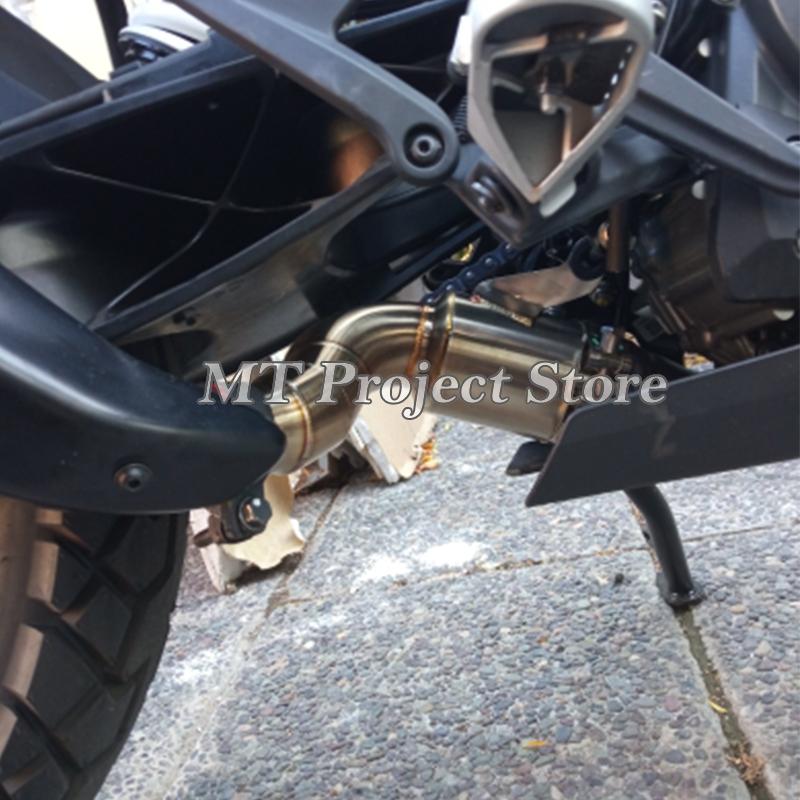 Slip-On für KTM 390 250 Adventure KTM390 KTM250 2020 2021 Motorrad Auspuff Escape Orignal Mittelrohr Moto Schalldämpferrohr