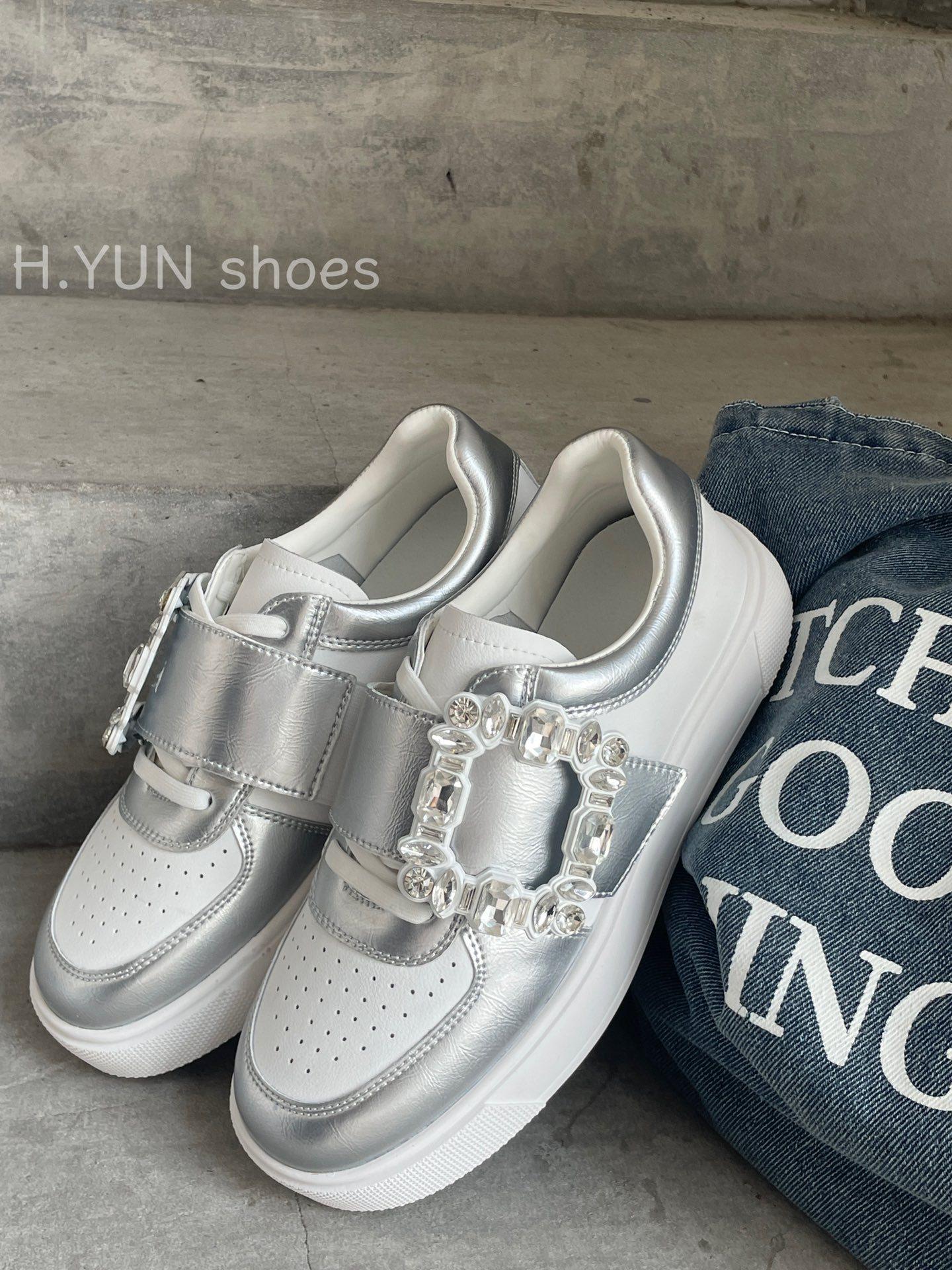 

High-end explosion, super fire thick-soled little white shoes, women s Korean versatile niche original ins tide sports and leisure board shoes 39 серебряный