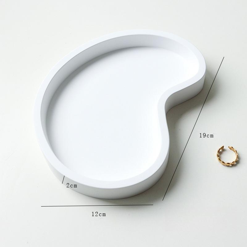 Gypsum Jewelry Showcase Tray Exquisite Jewellery Storage Pallet Jewelers Bracelet Displays Salver Live Pictures Display Props