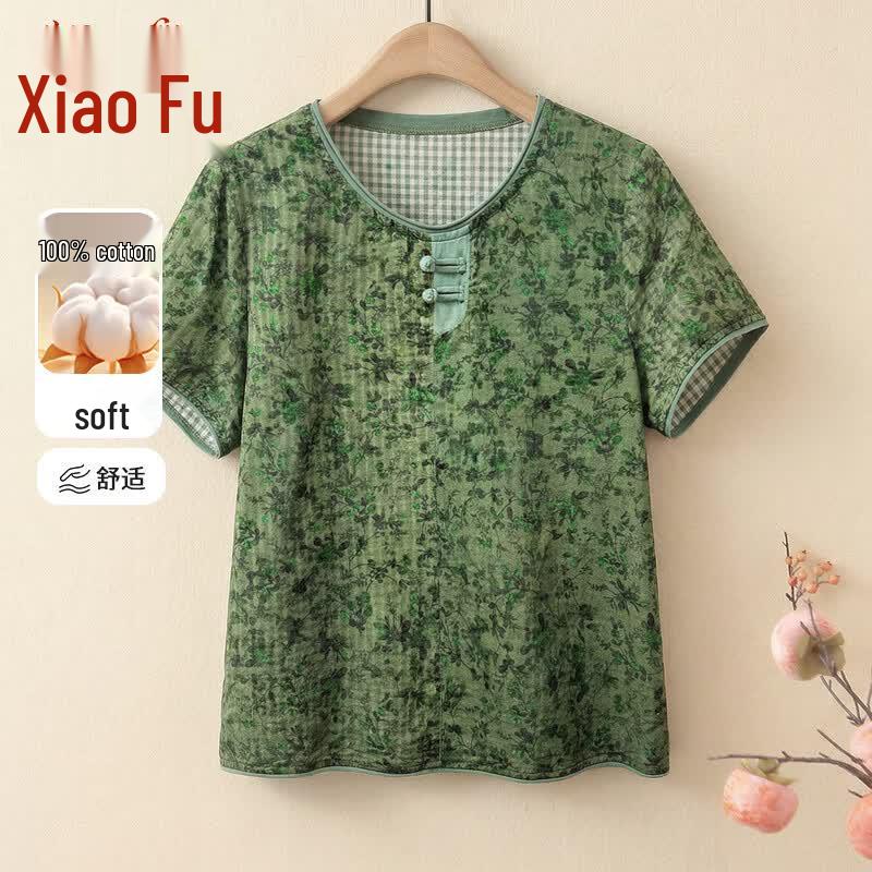 Women s Summer Cotton Short-Sleeve T-Shirt & Top XL