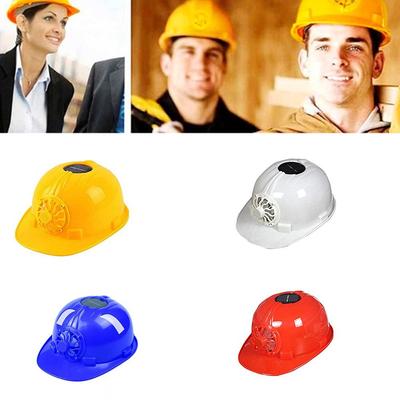 Solar Power Fan Helmet Adjustable Fan Safety Helmet Breathable   Construction Site