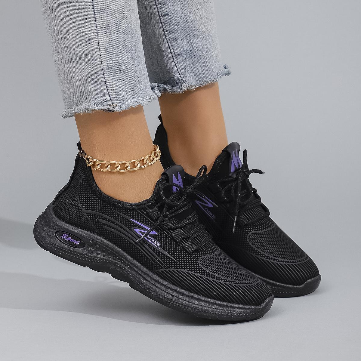 

Spring And Autumn New Women S Lace Up Sports Shoes Comfortable, Breathable, Lightweight, Wear Resistant Sports And Leisure Shoes 38