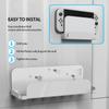 Uniraku Switch Aufbewahrungsständer Switch Aufbewahrungs- und Ausstellungs-Halterung kompatibel mit sowohl Switch als auch Switch Organic EL Modellen Aufbewahrung Wandmontage