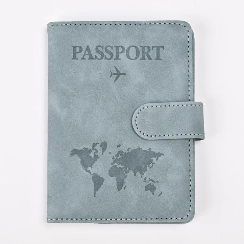 Vintage New Leather Travel Passport Cover Wallet Bag Men Women ID Address Card Holder Portable Travel Accessories
