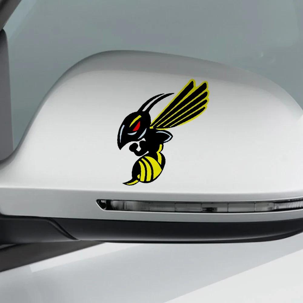 2PCS Creative Hornet Wasp Motorcycle Sticker Waterproof Car Truck Helmet Window Decor Vinyl Decals Accessories For Honda Bees