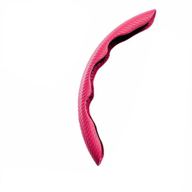 Nova camurça de fibra de carbono peças de automóvel segurança anti-deslizamento capa de volante universal protetor de volante do carro para acessório do carro