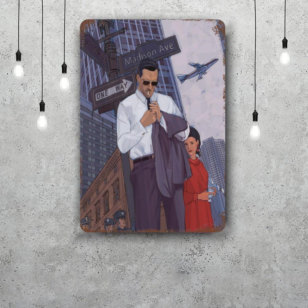 mad men TV show Metal Signs wall decor Vintage Tin Signs Captain Metal Poster Decor for Bar Pub Club Wall Decoration