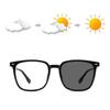 Photochromic Anti Blue Light Clear Glasses Women's Square Computer Blue Light Blocking TR90 Eyeglasses