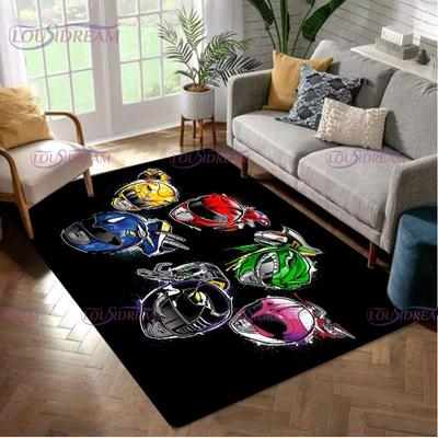 Popular Dinosaur Power Rangers Area Rug 3D Print Carpet Floor Mat Living Room Bedroom Decorate Large Area Carpet Kids Room Rug