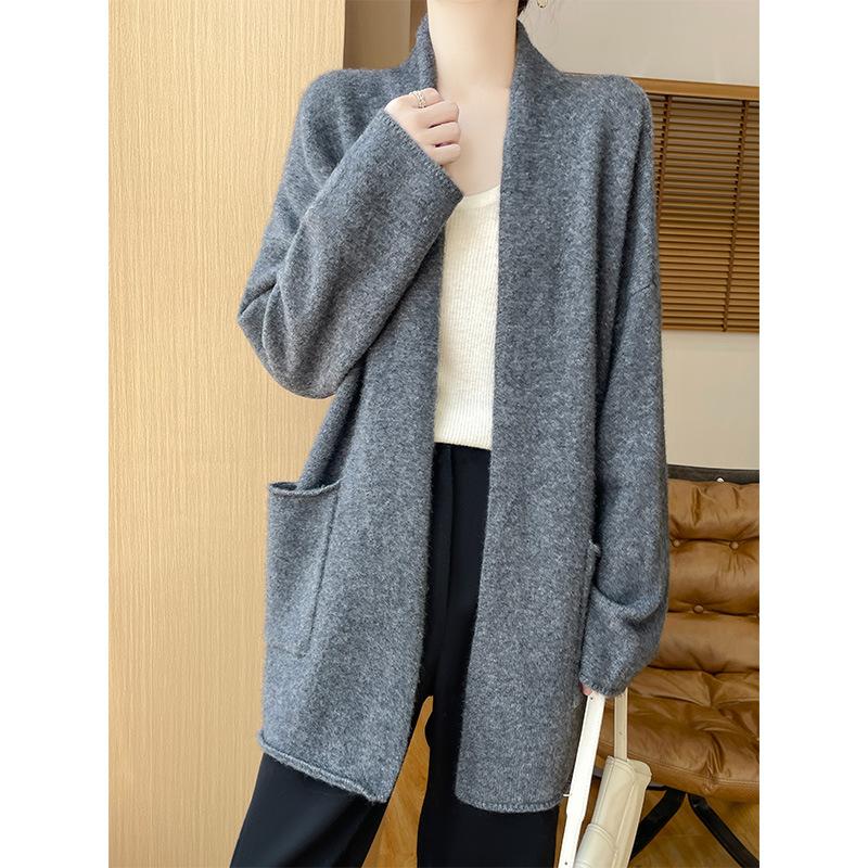 Wool Knitted Cardigan Women`S Autumn And