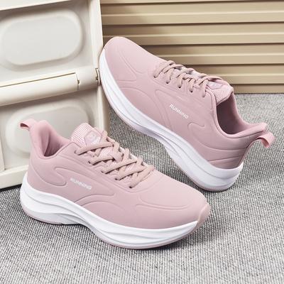 Couples Jogging Shoes 2026 New Leather Casual Sneakers Anti Slip Wear Resistant Fashion Outdoor Fitness Running Shoes for Women