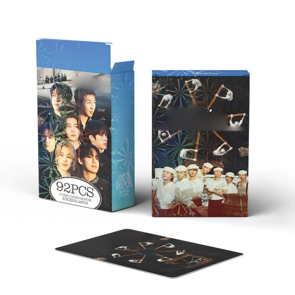 92PCS Photo Card and Sticker Set Includes 60 Photo Cards and 32 Stickers Collectible Cards for Fans and Decoration