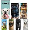 Capa de Telefone para Animal de Estimação Cão Bulldog Francês Para Google Pixel 10 9 8 7 6 Pro XL 9A 8A 6A 7A 5G Capa Preta de TPU Flexível à Prova de Choque