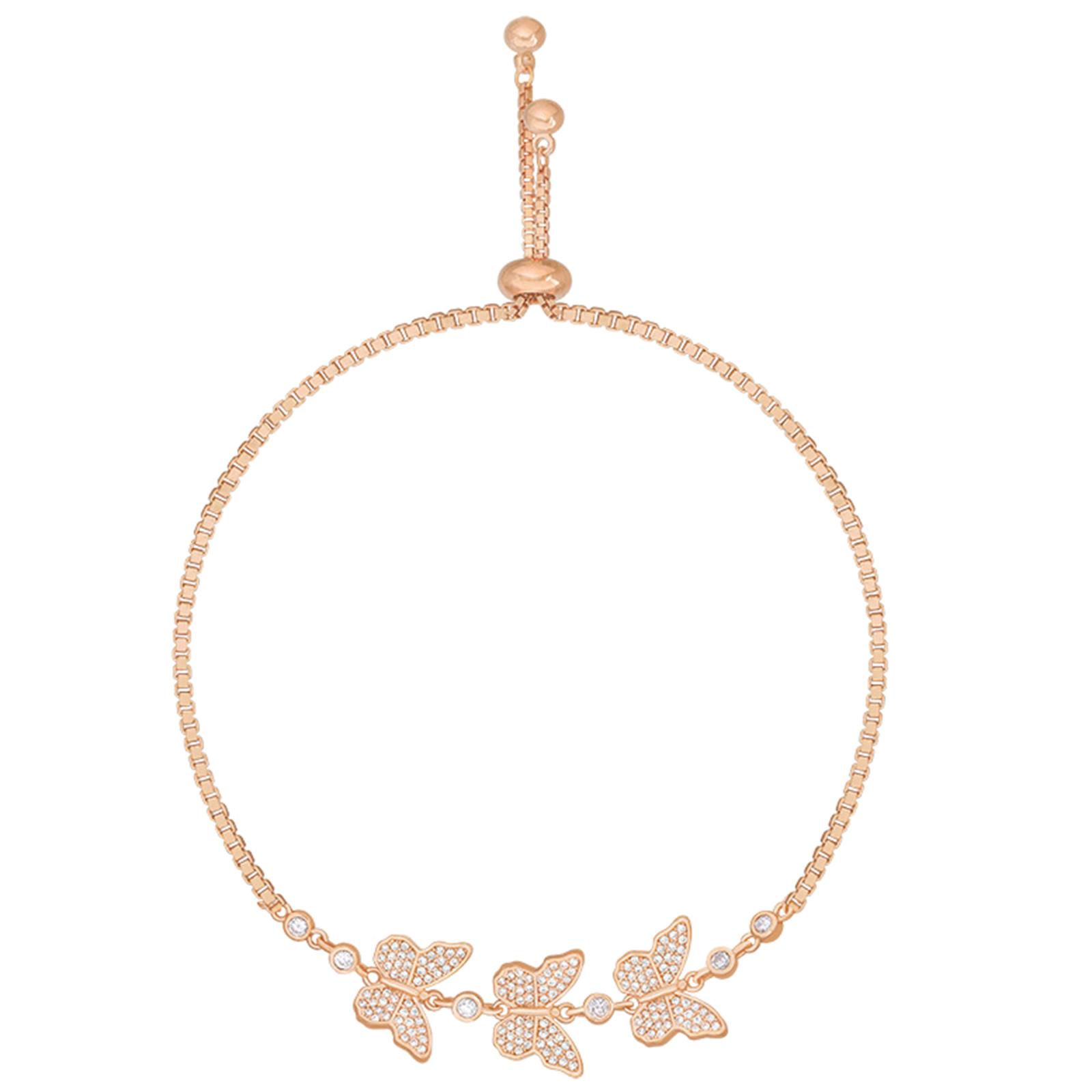 

Элегантный металлический браслет с бабочкой, модная ручная цепочка, регулируемый браслет на запястье, свадебные браслеты для женщин и девушек