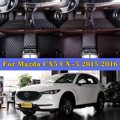 Τακάκια ποδιών αυτοκινήτου για Mazda CX5 CX-5 2015 2016 Αξεσουάρ αυτοκινήτου Προστατευτικό μαξιλαράκι Προσαρμοσμένα πατάκια αυτοκινήτου Χαλί αυτοκινήτου