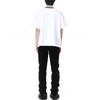We11done Letter Pattern Printed Short Sleeve T-Shirt Unisex T-Shirts White WD-TT3-21-510-U-WH
