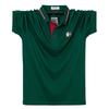 Polo con risvolto da uomo della nuova estate più T-shirt a maniche corte grassa per abbigliamento da lavoro casual