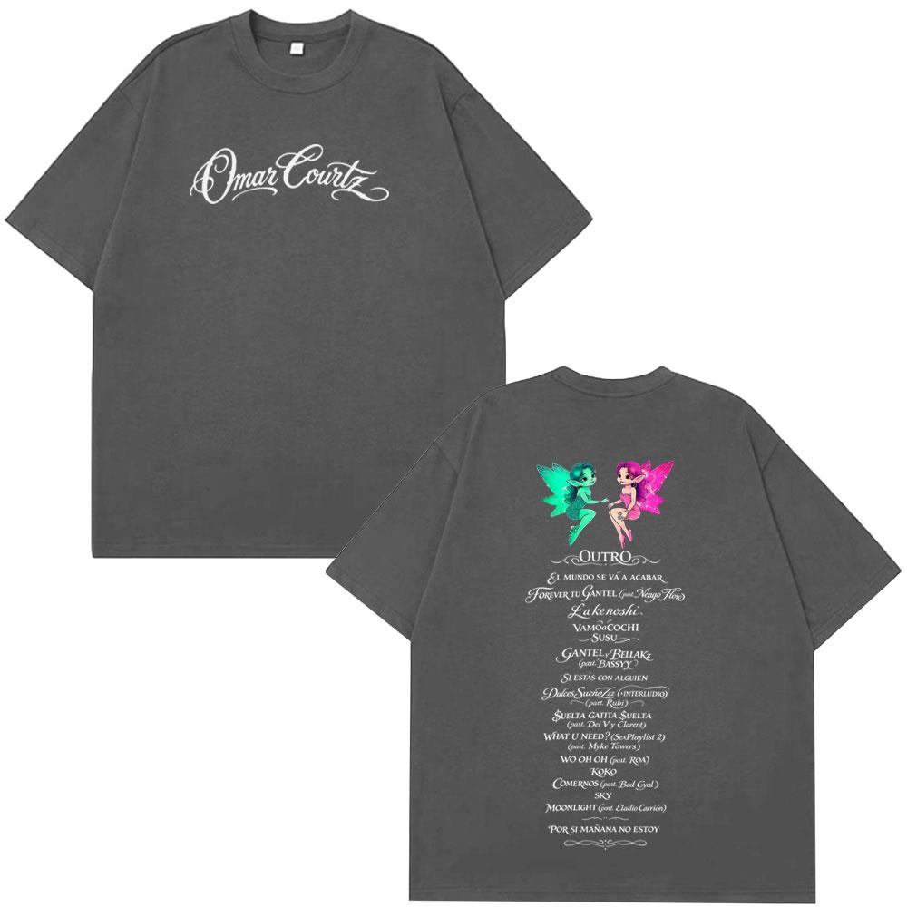 Rapper Omar Courtz Fashion Print Tees Men Women Casual Hiphop Vintage Tshirts Shortsleeved Cotton Aesthetic Trendy Tshirts