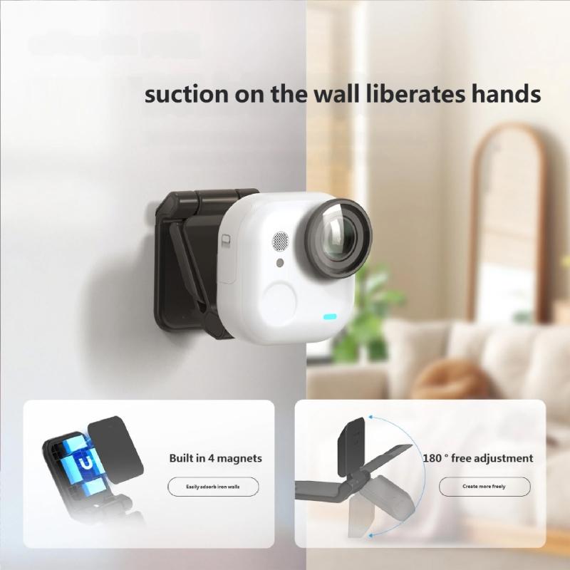 Magnetic Clip Mount For Action Camera Quick Release Secure For 360 GO Ultra CameraVlogs And Outdoor Activity