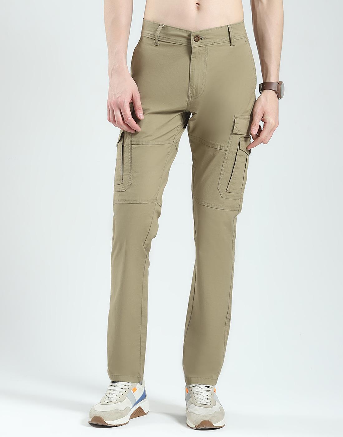 

Monte Carlo Men s Solid Slim Fit Cargo Khaki 30 38 хаки