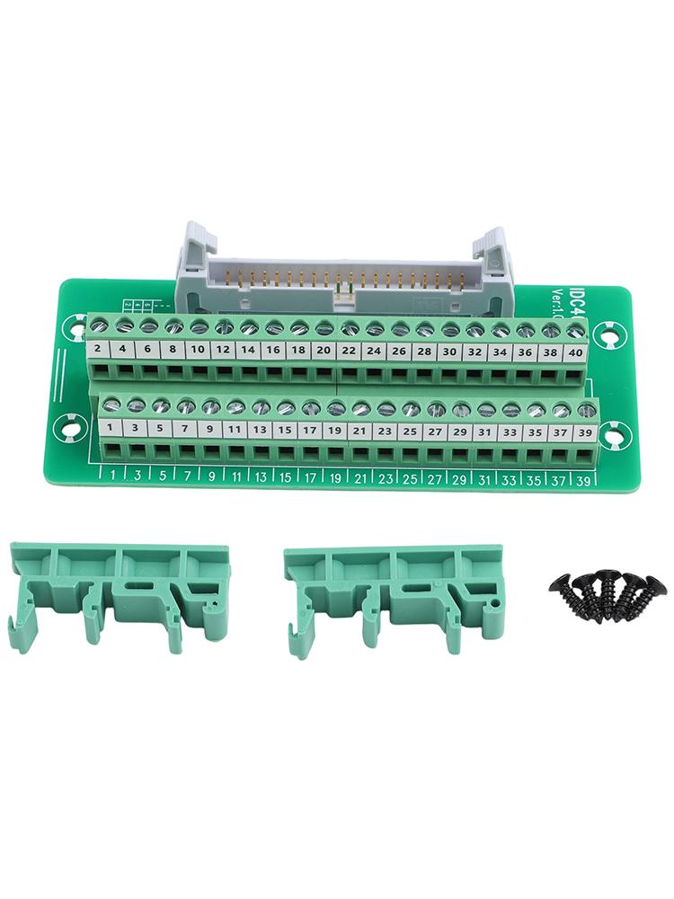 For PLC-Compatible IDC40P B Terminal Block with Bracket for DIN Rail Mounted Motor Control and Industrial Wiring