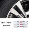 4Pcs Aluminium Car Wheel Hub Sticker Decals Accessories For Honda Civic Fit Jazz EAccord Pilot CRV Odyssey Passport City Shuttle