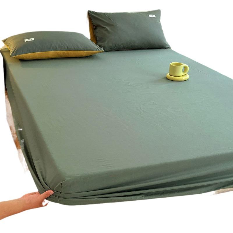 Lenzing Tencel Summer Ice Silk 3-Piece Bed Set with Fitted Sheet & Mattress Protector