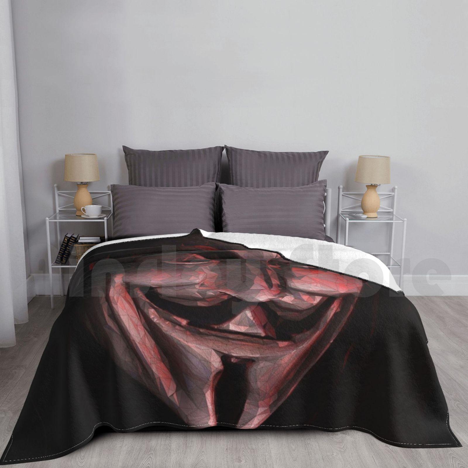 Blanket Guy Fawkes Poly Shadow 737 Poly Privacy Carnival Costume Guy Fawkes Gun Powder Size: 75*100cm, Weight: 230 GSM