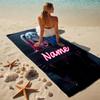 Custom Name Harley Quinn Art Stylish Digital Printing Beach Towel Quick‑Drying Absorbent Blanket for Beach Pool Gym Travel